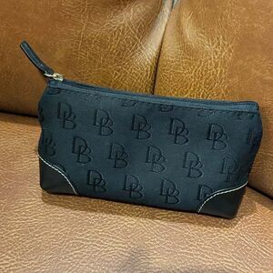 Dooney & Bourke Black Monogram Small Cosmetic Case